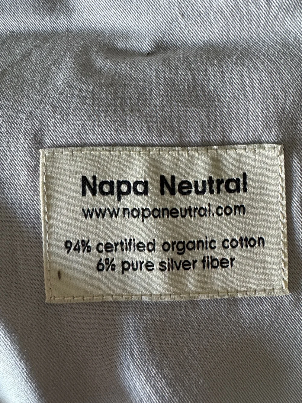 NEW Napa Neutral Full Size Grounding Fitted Sheet – Organic Cotton & Silver
